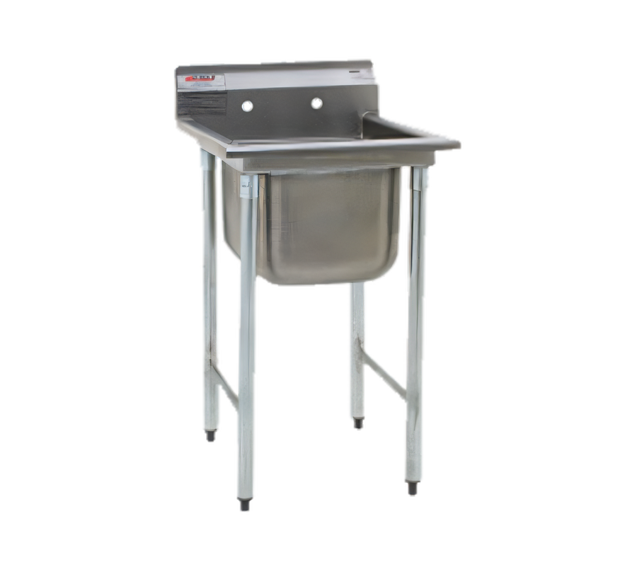 Product image #1 for Eagle Group 314 Series 1-Compartment Stainless Steel Sink with Right Drainboard