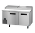 Thumbnail image #1 for Hoshizaki Steelheart 60-Inch Reach-In Two-Section Pizza Prep Table with 1/2-Inch White Poly Cutting Board