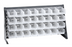 Thumbnail image #1 for Quantum 36-Inch Louvered Steel Bench Rack with 32 Clear Bins