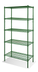 Thumbnail image #1 for Steel Works Stainless Heavy Duty 5-Tier Green Epoxy Wire Shelving Unit, 18 x 60 x 84 Inches