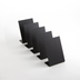 Thumbnail image #1 for American Metalcraft Tabletop Stand-Alone Chalkboard, Black, 2-7/8 x 1-3/8 x 4-1/8 Inches, Pack of 5