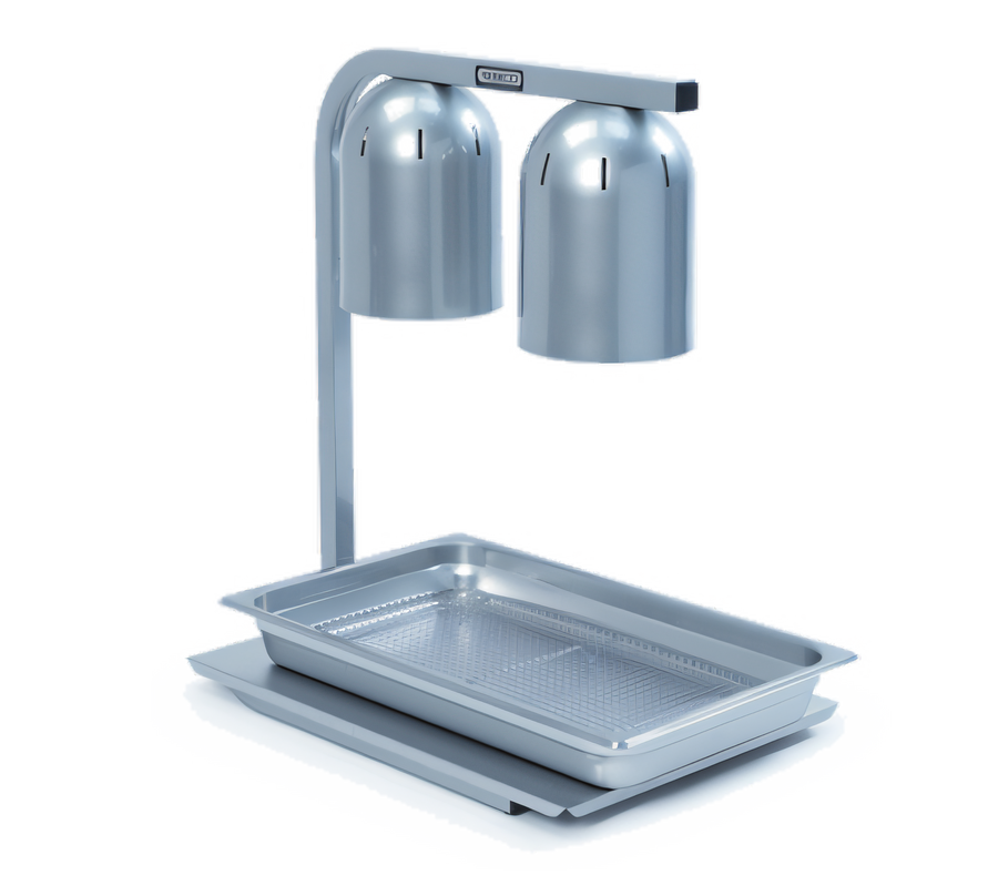Product image #1 for Freestanding Two-Bulb Infrared Bulb Warmer with Pan and Screen Set