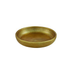 Thumbnail image #1 for American Metalcraft ADSEAG12 Round Seafood Tray, Double-Wall Hammered Aluminum, Gold, 12 Inch, 80 Oz Case of 8