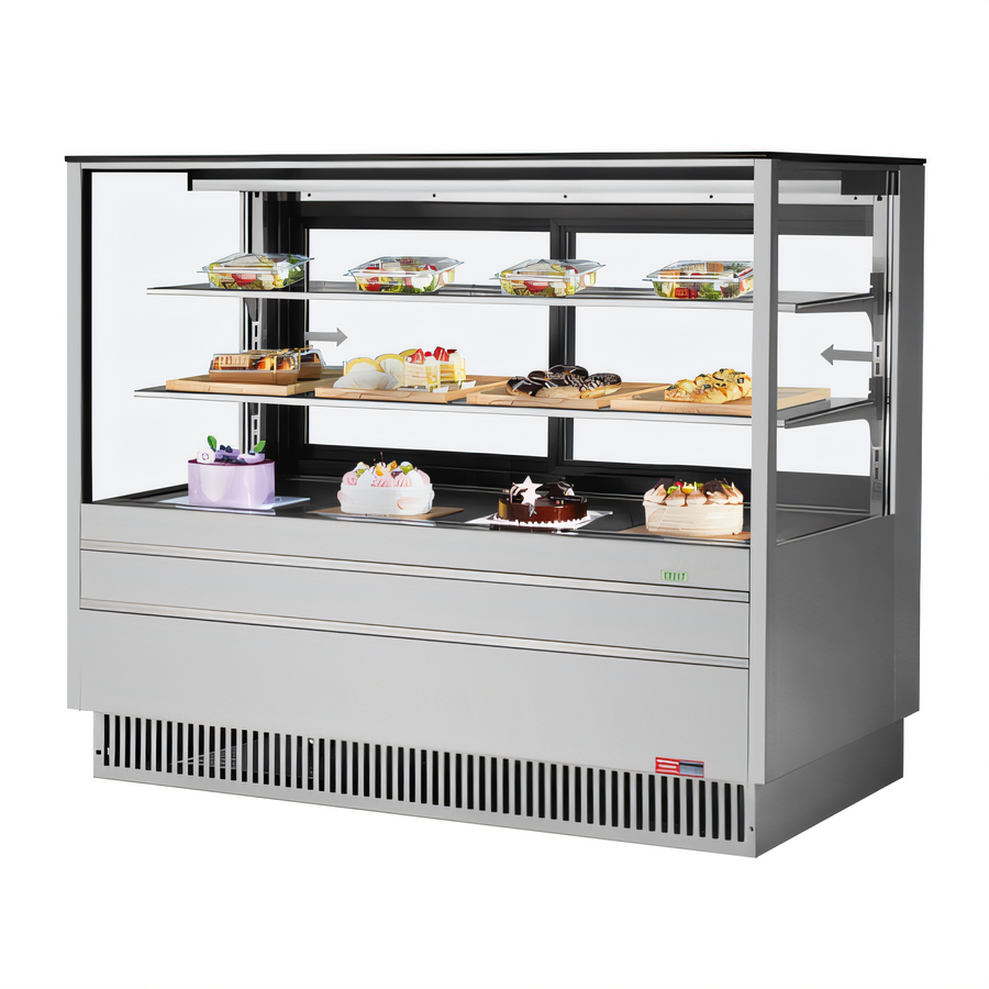Product image #1 for Turbo Air 60-Inch See-Thru Straight Front Refrigerated Bakery Display Case, Self-Contained, R-290