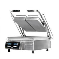 Proluxe Vantage High Production Split-Lid Commercial Panini Press Grill with Digital Controls
