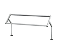 Vollrath 4-Series Signature Server Single-Sided Traditional Tempered Glass Breath Guard for 4-Well Buffet