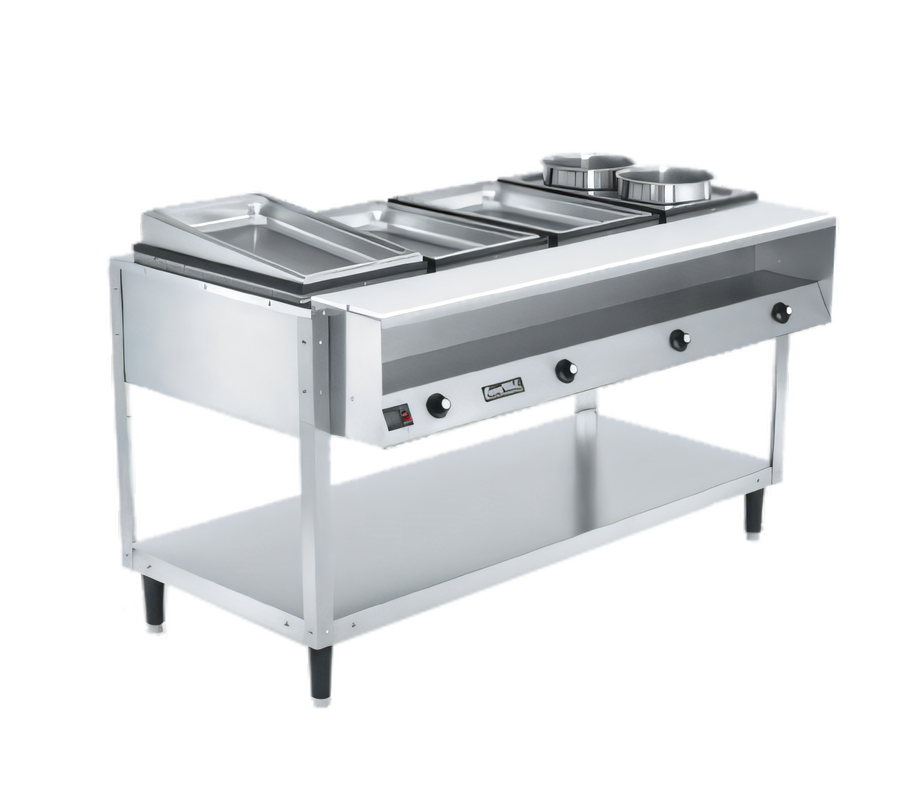 Product image #1 for Vollrath ServeWell® 4-Well Sealed-Well Electric Hot Food Table with Open Shelf Base