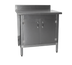 Thumbnail image #1 for Eagle Group 36-Inch-Wide x 30-Inch-Deep Enclosed Work Table with Cabinet Kit, Hinged Doors, 4-1/2-Inch Backsplash