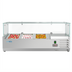 Thumbnail image #1 for KoolMore Refrigerated Countertop Prep Table with Double Glass Food Guard, 3 x 1/3 Pan Capacity
