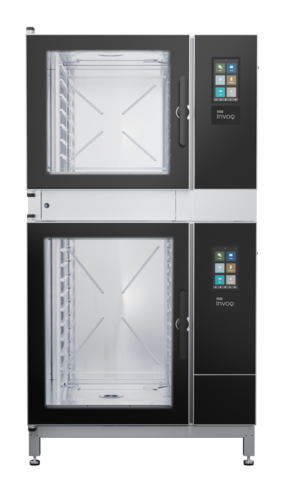 Product image #2 for Blodgett INVOQ 62BG/102BG Double-Stacked Gas Boiler Combi Oven Steamer, 16 Sheet Pan / 32 Hotel Pan Capacity