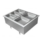 Thumbnail image #1 for Hatco DHWBI-3 Drop-In Insulated Dry Heated Well with Drain, 3 Full-Size Pan Capacity, Remote Thermostat