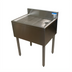 Thumbnail image #1 for BK Resources 12-Inch Wide Freestanding Stainless Steel Underbar Drain Board with Included Drain