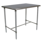 Thumbnail image #1 for John Boos Cucina Classico BBSS4824 48-Inch Stainless Steel Commercial Work Table, 16-Gauge 300 Series Top, Adjustable Feet