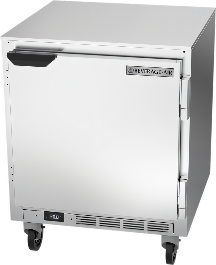 Product image #1 for Beverage-Air UCF27HC Shallow Depth Undercounter Freezer, 1 Section, Solid Door, 27 Inch, 5.24 Cu. Ft.