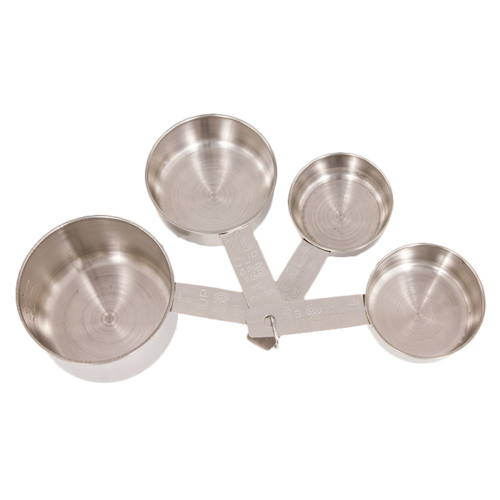 Product image #1 for Crestware 4-Piece Stainless Steel Dry Measuring Cup Set