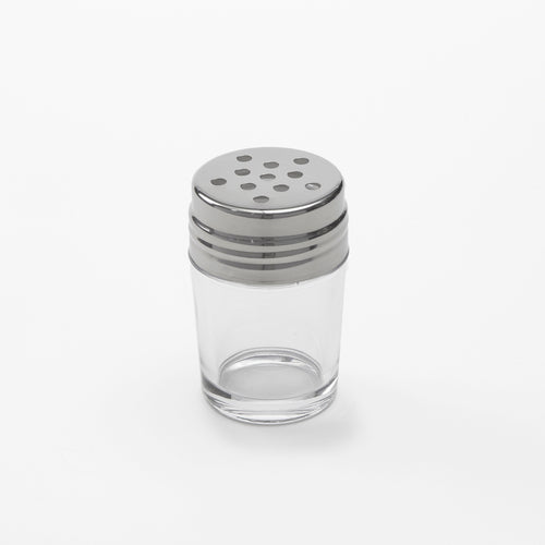 Product image #1 for American Metalcraft 2 oz. Contemporary Glass Cheese Shaker with Stainless Steel Perforated Top