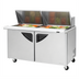 Thumbnail image #1 for Turbo Air Super Deluxe 60-Inch Two-Section Sandwich/Salad Mega Top Refrigerated Prep Table with 24-Pan Opening