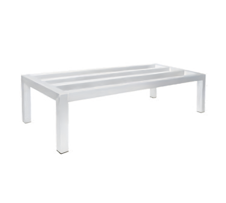 Product image #1 for Advance Tabco Special Value Series One-Tier Aluminum Square Bar Dunnage Rack, 36 x 20 x 12 Inches, 1,500 lb. Capacity