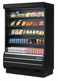 Turbo Air 50-7/8-Inch Vertical Open-Air Cooler Merchandiser, 19 Cu. Ft., Self-Contained, Black Exterior