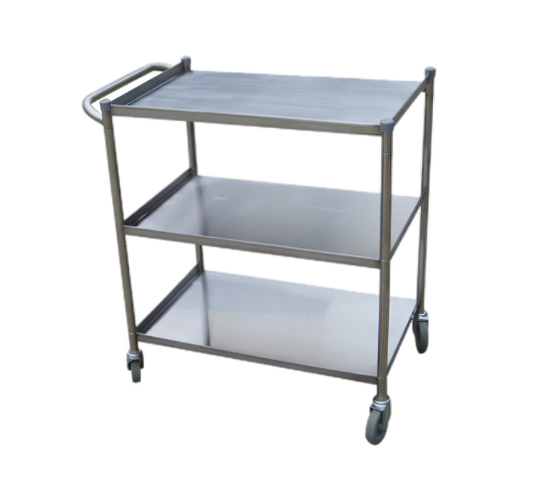 Product image #1 for Turbo Air Economy 18 x 28 Inch 3-Shelf Stainless Steel Utility Bus Cart