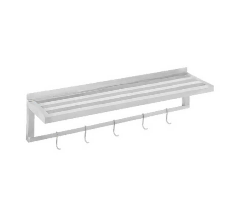 Product image #1 for All-Welded Tubular Aluminum Wall Shelf, 36 x 18 Inches