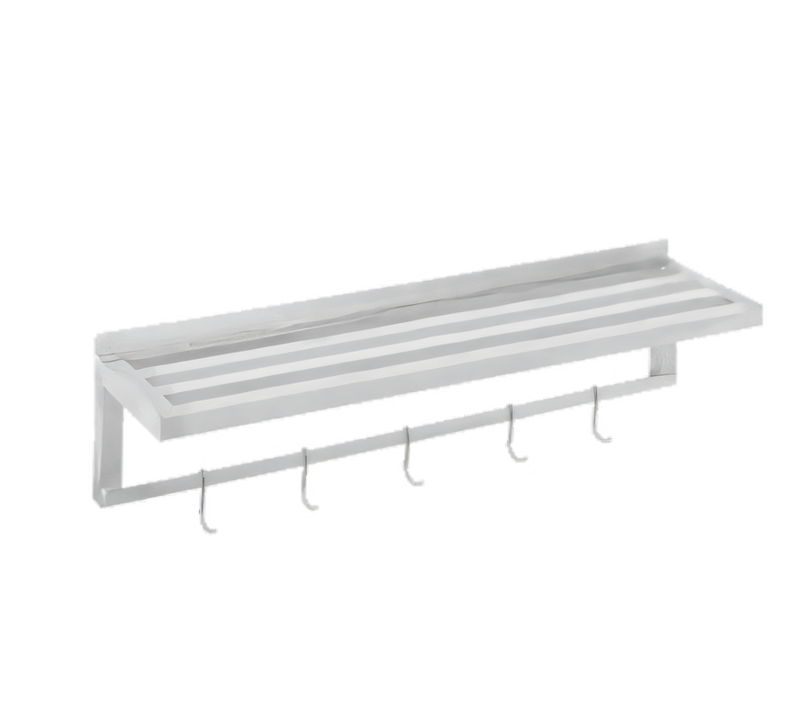 Product image #1 for All-Welded Tubular Aluminum Wall Shelf, 36 x 18 Inches
