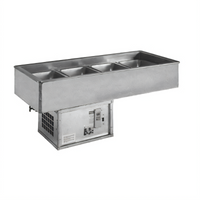 Atlas Metal RMX-6 6-Pan Full-Size Refrigerated Cold Food Drop-In Unit
