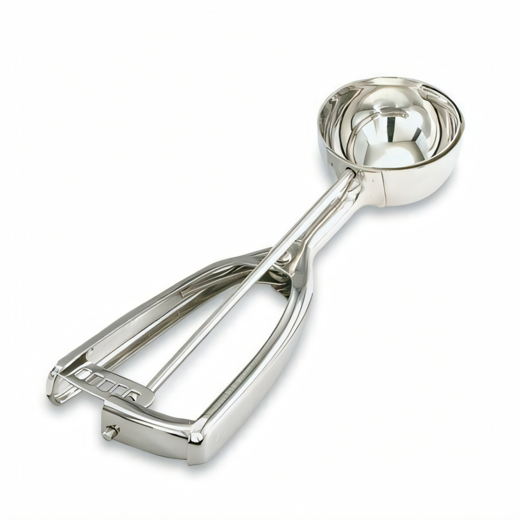 Product image #1 for Vollrath #20 Round Bowl Stainless Steel Universal Squeeze Handle Disher, 1-1/2 oz.