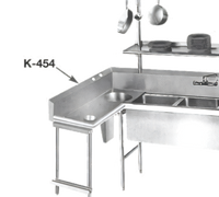 Advance Tabco 12-Inch Integral Welded Side Splash for NSF Sinks and Dish Tables