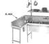 Thumbnail image #1 for Advance Tabco 12-Inch Integral Welded Side Splash for NSF Sinks and Dish Tables