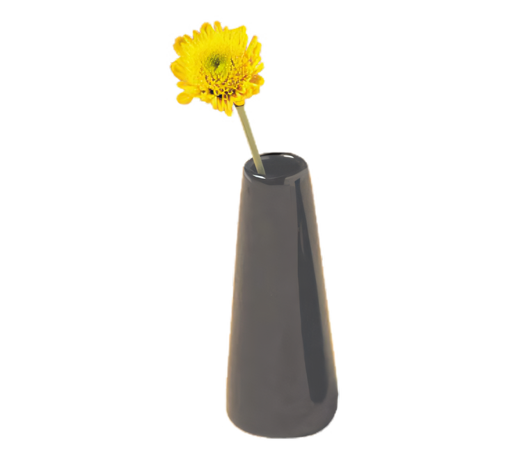 Product image #1 for American Metalcraft Black Ceramic Bud Vase Tower, 1-1/2 Inch x 4 Inch