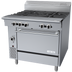 Thumbnail image #1 for Garland Cuisine Series 36-Inch Heavy Duty Gas Range with 4 Open Burners and Convection Oven