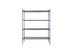 Thumbnail image #1 for Mixrite 4-Shelf Epoxy Wire Shelving Unit, 60 x 24 x 74 Inches, Slate Gray