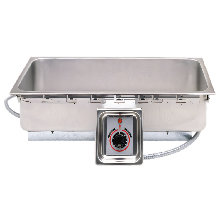 Product image #1 for APW Wyott TM-43DULS Drop-In Rectangular Food Warmer, Single 12" x 27" Well, Wet/Dry, Thermostatic, With Drain