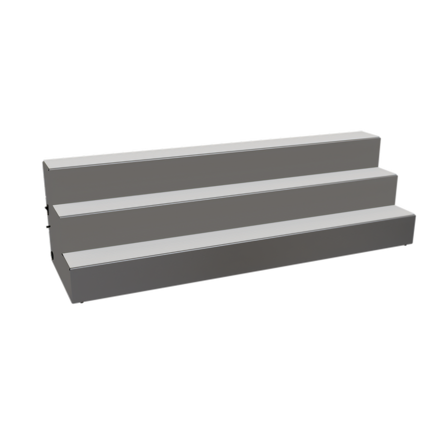 Product image #1 for Glastender 42-Inch Wide 3-Tier Lighted Liquor Display with LED Lighting