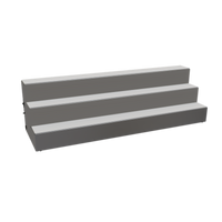 Glastender 42-Inch Wide 3-Tier Lighted Liquor Display with LED Lighting