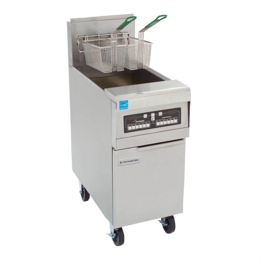 Product image #1 for Frymaster H55 High Efficiency 50 lb Gas Floor Fryer with Open Frypot