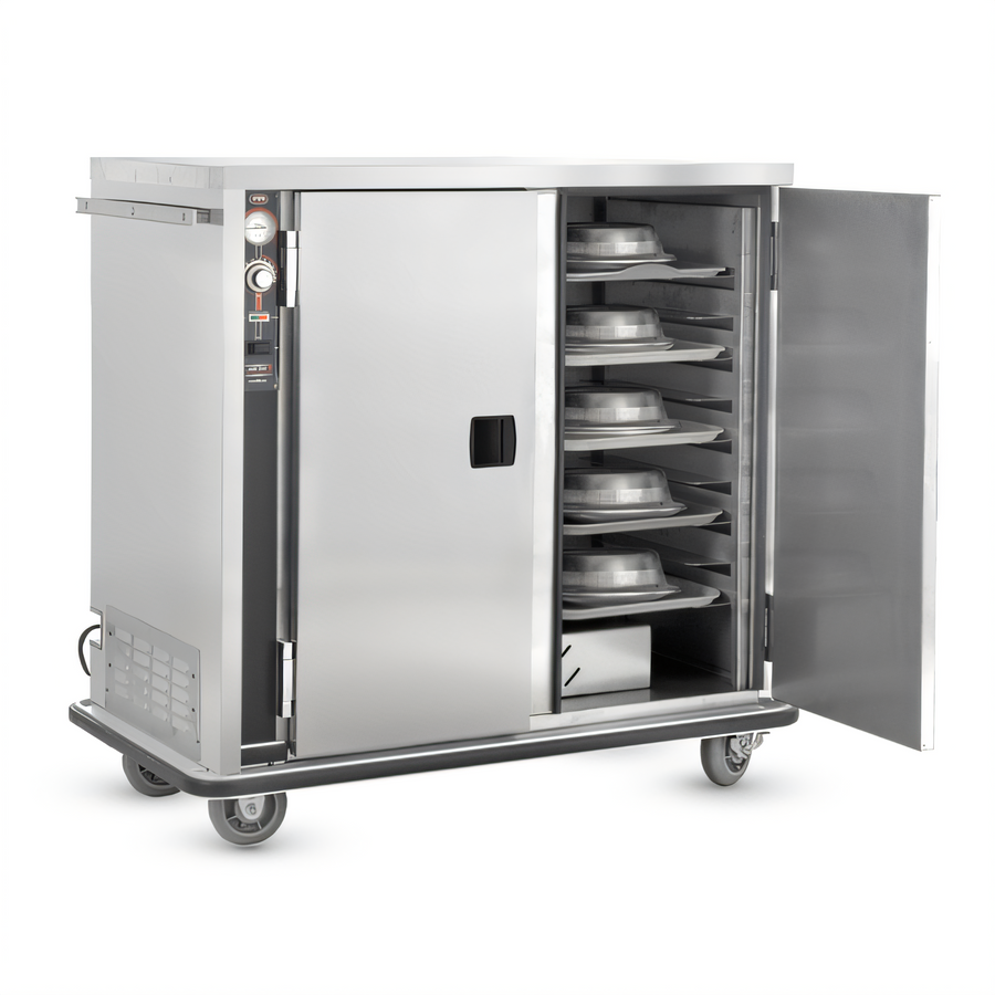 Product image #1 for FWE Heated Insulated Tray Delivery Cart with Humi-Temp Heat System, 2 Doors, 20 Pair Fixed Slides