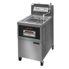Thumbnail image #1 for Henny Penny OFE341.0 Heavy-Duty 1-Well Electric Open Fryer with 80 lb Fat Capacity, Computer Controls & Built-In Filter System