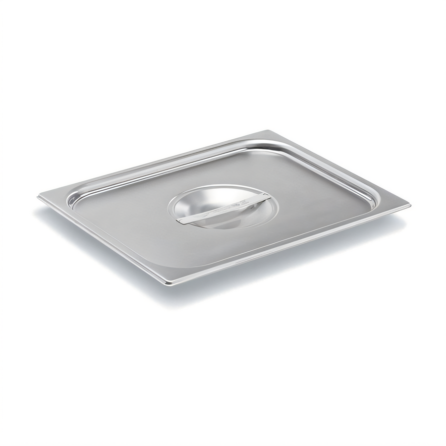 Product image #1 for Vollrath Super Pan V 1/2 Size Stainless Steel Reinforced Flat Solid Steam Table Pan Cover with Handle