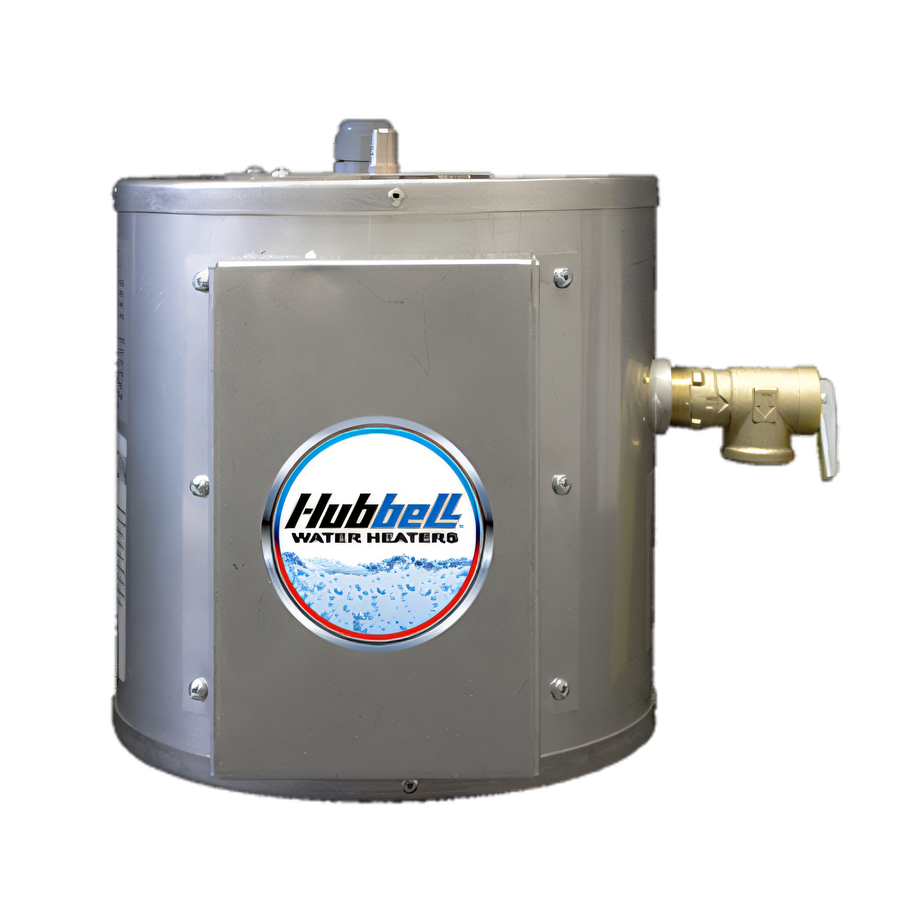 Product image #1 for Hubbell Compact Wall-Mounted Point-of-Use Electric Water Heater, 1-Gallon Stainless Steel Tank