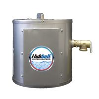 Hubbell Compact Wall-Mounted Point-of-Use Electric Water Heater, 1-Gallon Stainless Steel Tank