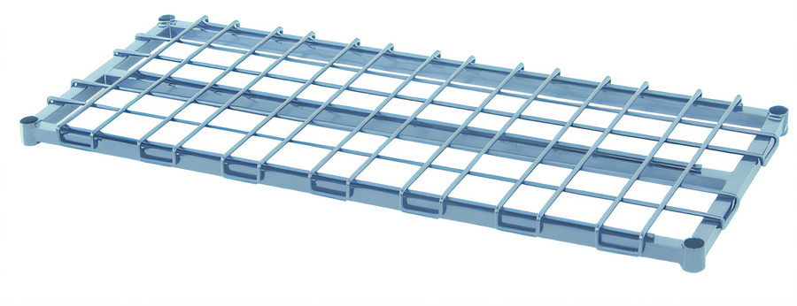 Product image #1 for Quantum 42 x 24 Inch Dunnage Rack with Removable Wire Top Mat, Gray Epoxy Antimicrobial Finish