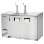 Thumbnail image #1 for Everest Refrigeration EBD2-SS Two-Section Stainless Steel Direct-Draw Keg Refrigerator, 2 Half-Barrel, Dual Towers