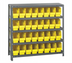 Thumbnail image #1 for Quantum Heavy-Duty Stationary Wire Shelving Unit with 5 Shelves and 32 Included QSB203 Bins, 36
