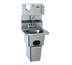 Thumbnail image #1 for Wall-Mounted 304 Stainless Steel Hand Sink with Built-In Waste Receptacle, Gooseneck Faucet, and Soap/Towel Dispensers