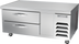 Thumbnail image #1 for Beverage-Air 52-Inch One-Section Worktop Cook Stand Refrigerator with 2 Drawers and Stainless Steel Top