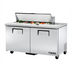 Thumbnail image #1 for True TSSU-60-12-HC 60-Inch 2-Section Sandwich/Salad Prep Table with 12 Sixth-Size Pan Capacity