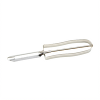 Winco 6-Inch Vegetable Peeler with Smooth Edge and Nickel-Plated Handle