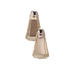 Thumbnail image #1 for American Metalcraft Paneled Glass Single Salt or Pepper Shaker with Chrome Bullet Cap Top, 1-1/2 oz., 3 Inch High